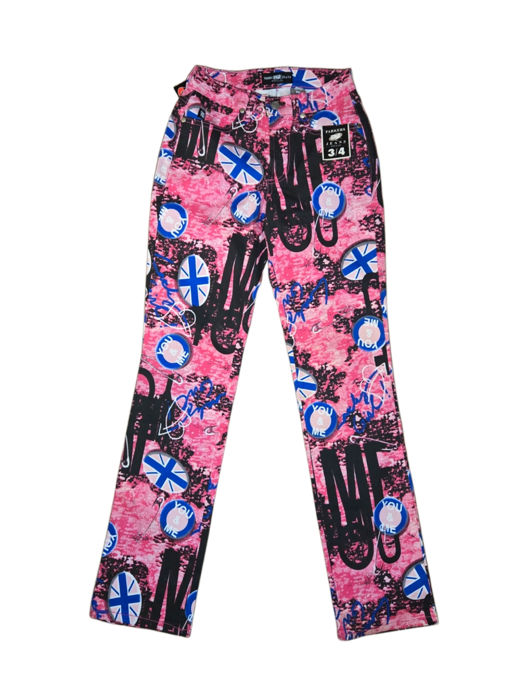 Deadstock Y2k Pink Graphic Print Pants!
